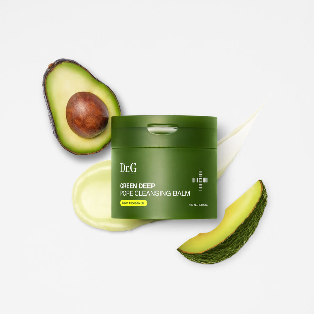 DR.G Green Deep Pore Cleansing Balm دكتور جي بلسم تنظيف المسام غرين ديب لإزالة المكياج الثقيل والرؤوس السوداء بفعالية