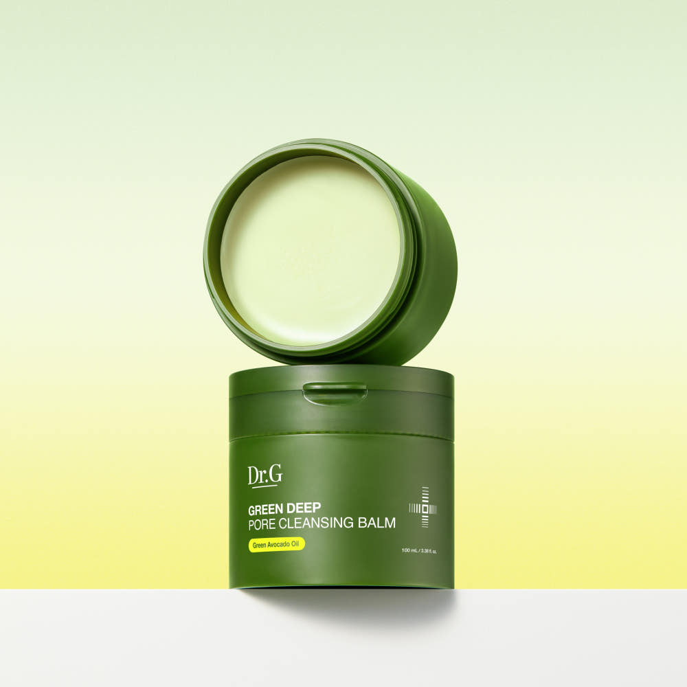 DR.G Green Deep Pore Cleansing Balm دكتور جي بلسم تنظيف المسام غرين ديب لإزالة المكياج الثقيل والرؤوس السوداء بفعالية