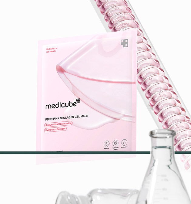 MEDICUBE PDRN Pink Collagen Gel Mask قناع جل PDRN بينك كولاجين لتعزيز مرونة البشرة وتقليل التجاعيد