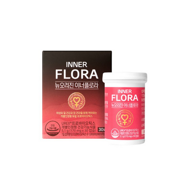 NEW ORIGIN Inner Flora UREX Probiotics نيو أوريجن إنر فلورا يوريكس بروبيوتيك لصحة مهبلية ومعوية في كبسولة واحدة