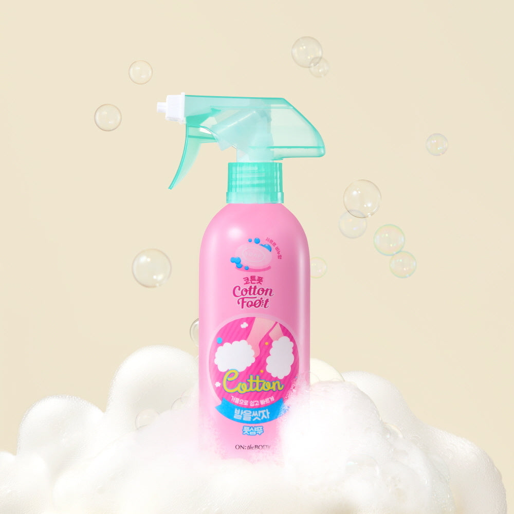 ON:THE BODY Let’s Wash Feet Cotton Foot Shampoo شامبو القدم الرغوي لتنظيف القدمين وإزالة الرائحة بـ 5 نكهات منعشة