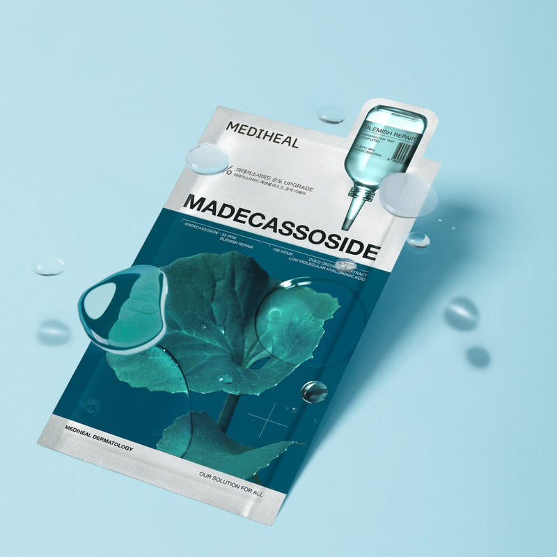 🇰🇷🥇MEDIHEAL Madecassoside Essential Mask ماسك ماديكاسوسايد الأساسي من ميدي هيل لترطيب وتهدئة وتفتيح البشرة