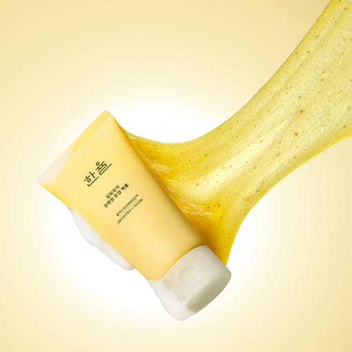 HANYUL Yuja Cleansing Tone Up Pack Foam قناع اليوجا وغسول تفتيح البشرة لتقشير لطيف وإشراق البشرة