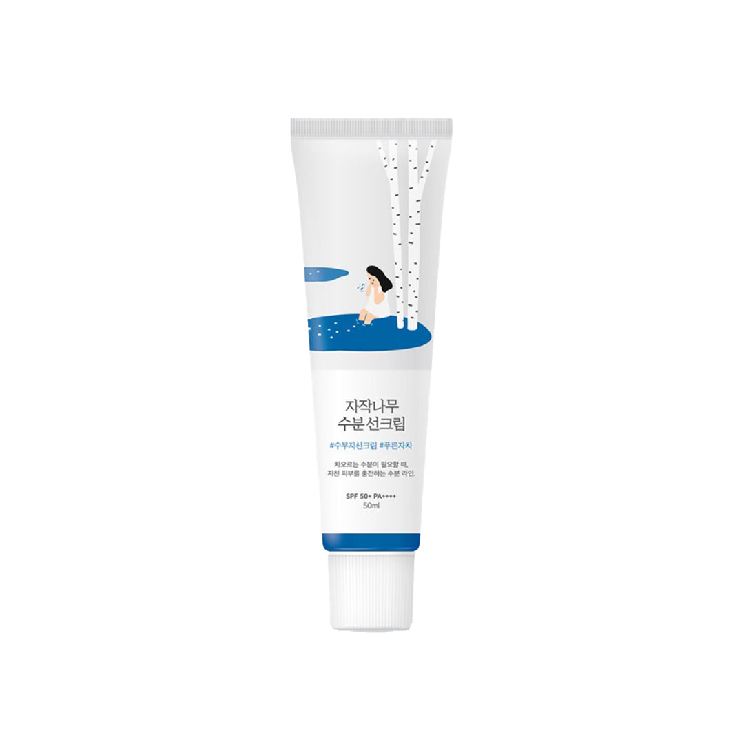 ROUND LAB Birch Juice Moisturizing Sun Screen(SPF 50+ PA++++) واقي شمس مرطب بعصارة شجرة البتولا لحماية وترطيب يومي
