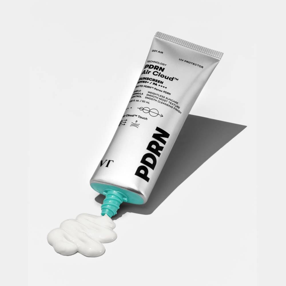 🇰🇷🥇VT PDRN Air Cloud Sunscreen (SPF50+ PA++++) واقي شمس إير كلاود بـ بي دي أر إن الجينسينغ البري لترميم البشرة ومكافحة التجاعيد