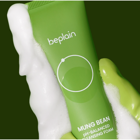 BEPLAIN Mung Bean pH Balanced Cleansing Foam غسول الوجه بحمضية خفيفة من بيبلين بخلاصة الفاصوليا الخضراء