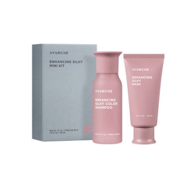 Ayunche Enhancing Silky Mini Kit طقم أيونشي لتنعيم الشعر (شامبو + ماسك)