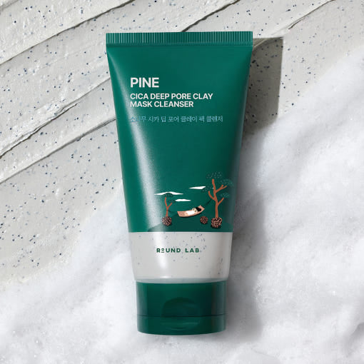 ROUND LAB Pine Cica Deep Pore Clay Mask Cleanser راوند لاب باين سيكا منظف ماسك طيني عميق للمسام