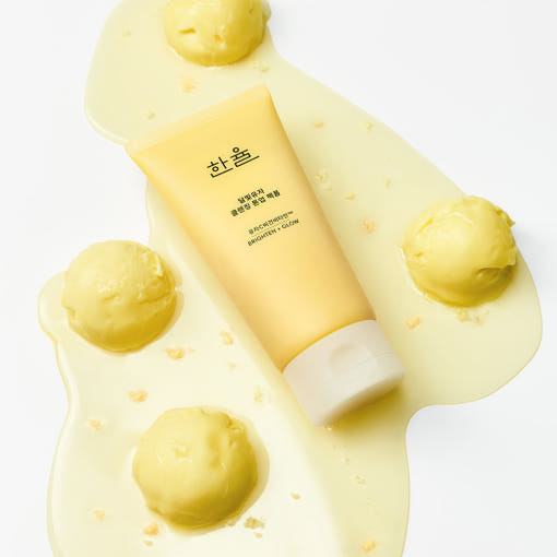 HANYUL Yuja Cleansing Tone Up Pack Foam قناع اليوجا وغسول تفتيح البشرة لتقشير لطيف وإشراق البشرة