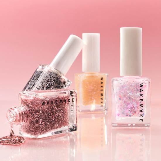 🇰🇷🥇WAKEMAKE Nail Gun Glitter وايك ميك طلاء أظافر جليتر بتأثيرات لامعة متنوعة ومميزة
