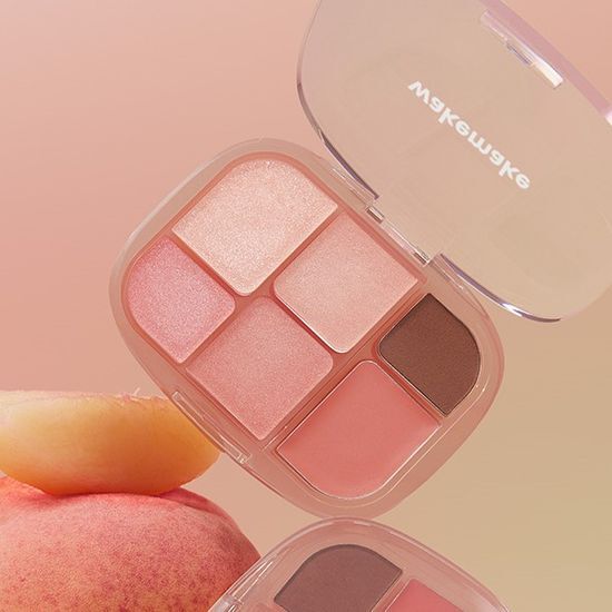WAKEMAKE Soft Sheer Multi Palette باليت روزي بينك لمكياج ناعم ومتوهّج من العيون للخدود