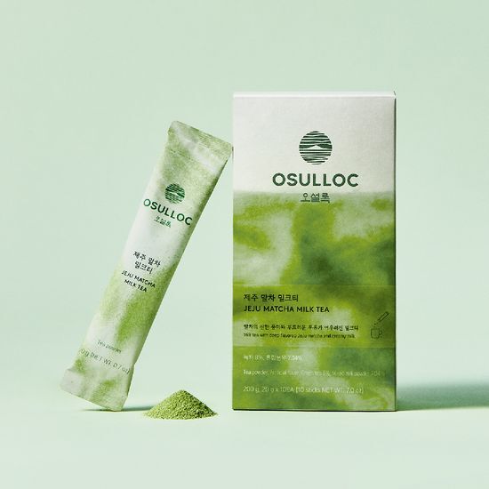 OSULLOC Jeju Matcha Milk Tea شاي ماتشا الحليب – نكهة ماتشا جيجو الغنية مع نعومة الحليب