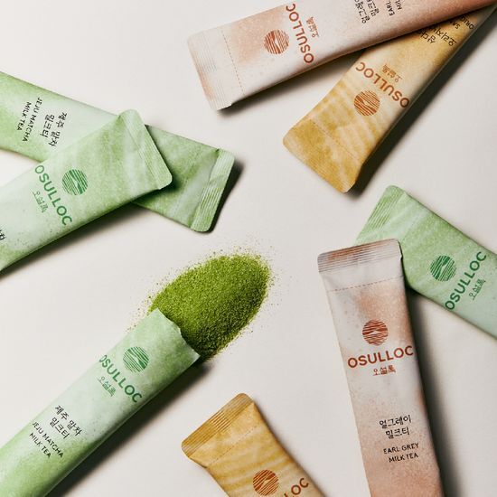 OSULLOC Jeju Matcha Milk Tea شاي ماتشا الحليب – نكهة ماتشا جيجو الغنية مع نعومة الحليب