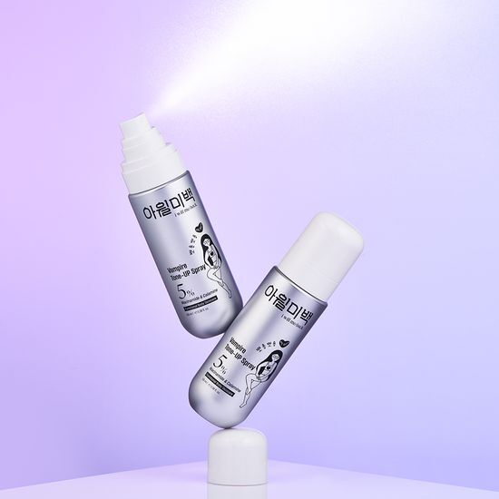 I WILL ME BACK Vampire Tone Up Spray بخاخ تفتيح فوري للجسم تفتيح سريع خلال 7 ثوانٍ مع 5٪ نياسيناميد