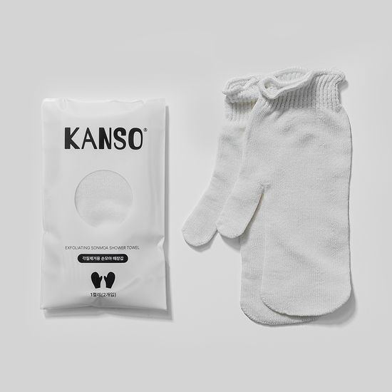 KANSO Sonmoa Exfoliating Towel ليفة كورية ناعمة لتقشير الجسم