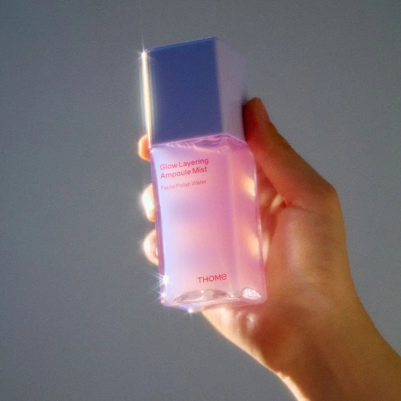 🇰🇷🥇THOME Glow Layering Ampoule Mist Facial Polish Water توم كولاجين أمبول ميست ترطيب لامع بتركيبة مكثّفة للبشرة