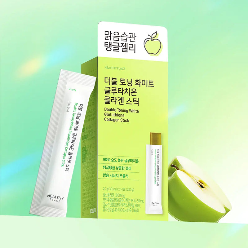 healthy place glutathione HEALTHY PLACE Double Toning White Glutathione Collagen Stick هيلثي بلي –  unnni