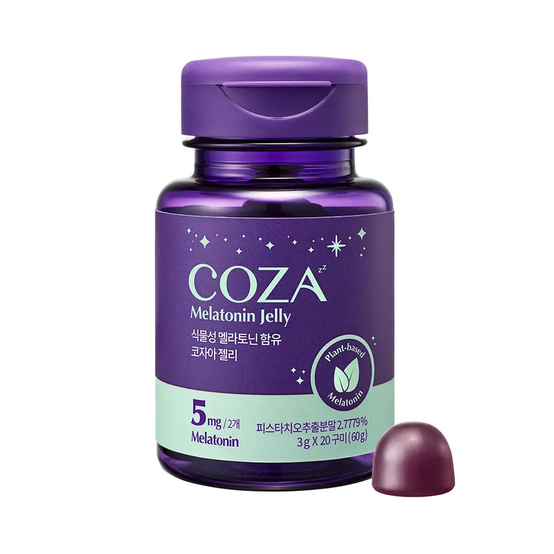 🇰🇷🥇COZA Melatonin Jelly كوجا نباتي ميلاتونين جِلّي جِلّي نباتي يساعد على نوم مريح وصحة أفضل