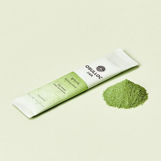 OSULLOC Matcha Stick أعواد الماتشا ماتشا فاخرة مع سكر صحي لتحلية مغذية ومذاق راقٍ