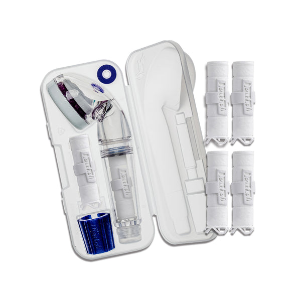 Dewbell Travel Showerhead with Vitamin Filter مجموعة الدوش بفلتر الفيتامين للسفر والاستخدام المنزلي