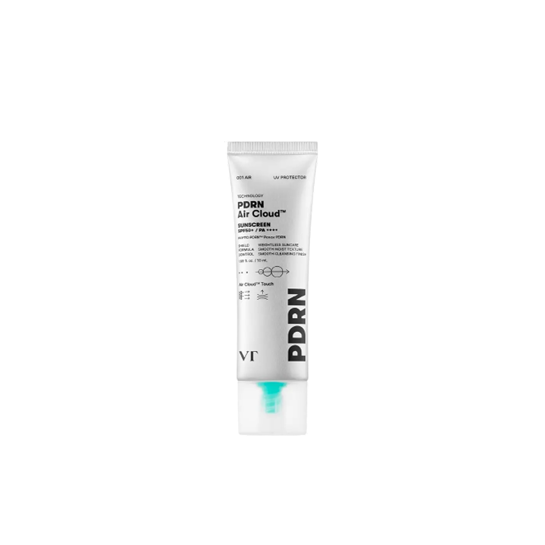 🇰🇷🥇VT PDRN Air Cloud Sunscreen (SPF50+ PA++++) واقي شمس إير كلاود بـ بي دي أر إن الجينسينغ البري لترميم البشرة ومكافحة التجاعيد
