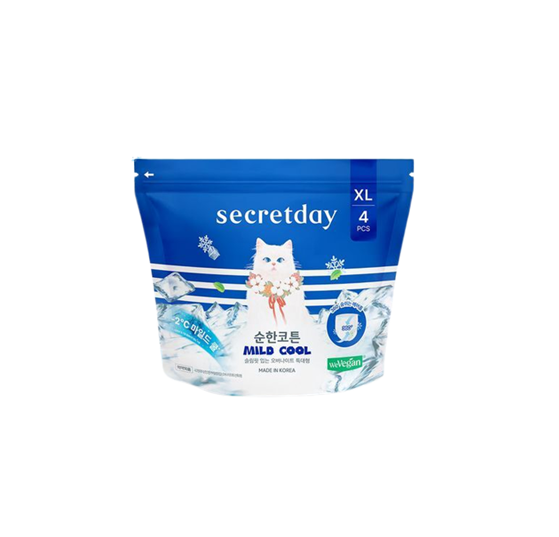 SECRETDAY Mild Cool Slim Fit Wearable Overnight Pads فوط ليلية مبردة قابلة للارتداء من القطن الطبيعي لتجربة منعشة ومريحة