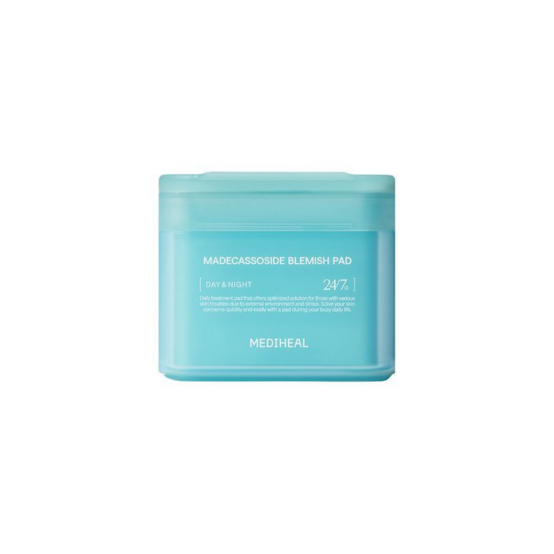 Mediheal Madecassoside Blemish Pad باد مهدئ ومزيل لآثار البشرة الحساسة بـ100 قطعة