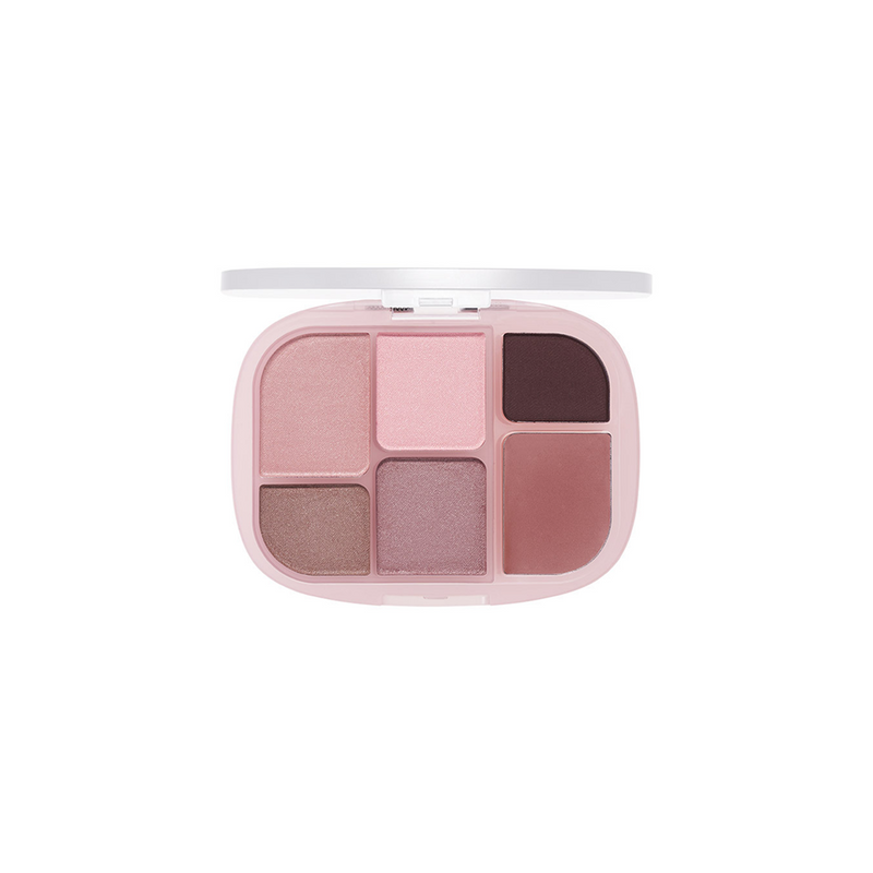 WAKEMAKE Soft Sheer Multi Palette باليت روزي بينك لمكياج ناعم ومتوهّج من العيون للخدود