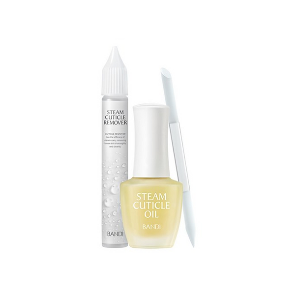 🇰🇷🥇BANDI Steam Cuticle Oil & Cuticle Care Kit باندي طقم العناية بالبشرة المحيطة بالأظافر عناية ثلاثية بالبخار لترطيب وتغذية وتنظيف الكيوتكل بفعالية في المنزل