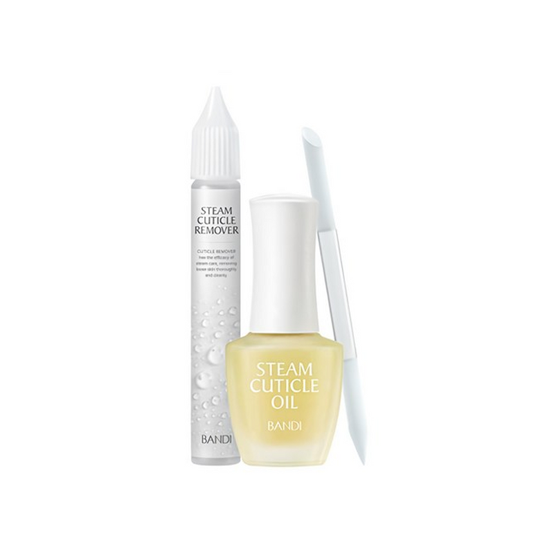 🇰🇷🥇BANDI Steam Cuticle Oil & Cuticle Care Kit باندي طقم العناية ثلاثية بالبخار لترطيب وتغذية وتنظيف الكيوتكل