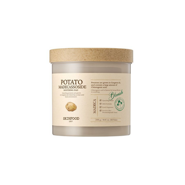 🇰🇷🥇Skinfood Potato Madecassoside Soothing Pad سكن فود – لاصقات البطاطا والماديكاسوسايد المهدئة