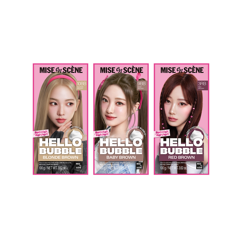 MISEENSCENE New Hello Bubble Hair Color ميسانسن نيو هيلو بابل صبغة الشعر لون طويل الأمد