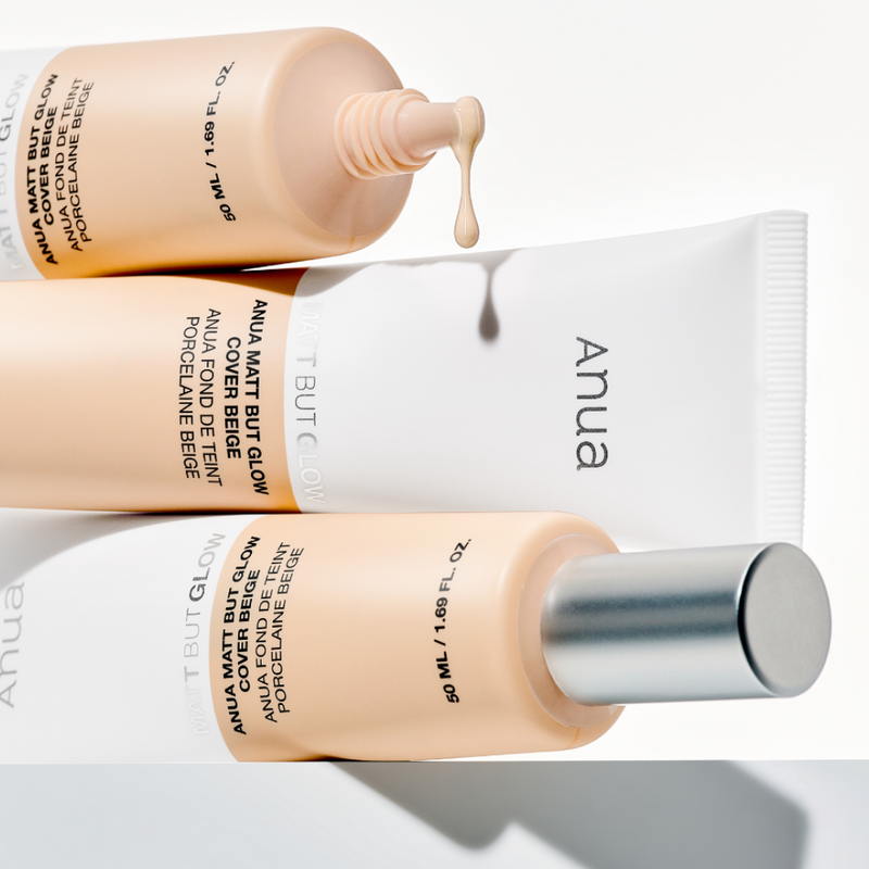ANUA Matt But Glow Cover Beige (SPF50+ PA++++) أنوا مات بت جلو كافر بيج قاعدة مكياج مع حماية وترطيب