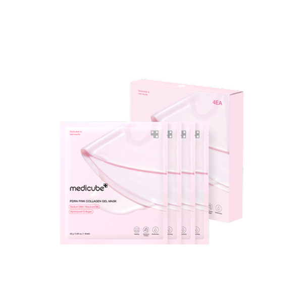 MEDICUBE PDRN Pink Collagen Gel Mask قناع جل PDRN بينك كولاجين لتعزيز مرونة البشرة وتقليل التجاعيد