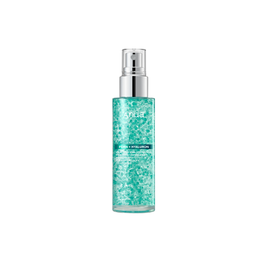 ANUA PDRN Hyaluronic Acid Hydrating Capsule Mist أنوا رذاذ كبسولات بي دي آر إن وحمض الهيالورونيك المرطب لإشراقة فورية وعناية بالمرونة