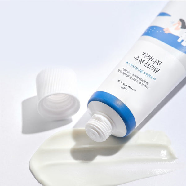 🇰🇷🥇ROUND LAB Birch Juice Moisturizing Sun Screen(SPF 50+ PA++++) واقي شمس مرطب بعصارة شجرة البتولا لحماية وترطيب يومي
