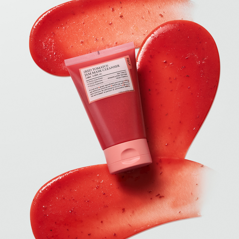 FULLY Red Tomato Jam Mask Cleanser فولي ريد توماتو جام ماسك كلينزر مقشّر جيلي فيغن للطماطم الحمراء