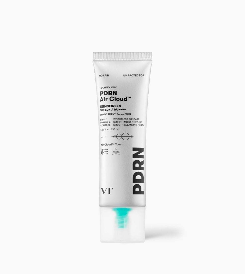 🇰🇷🥇VT PDRN Air Cloud Sunscreen (SPF50+ PA++++) واقي شمس إير كلاود بـ بي دي أر إن الجينسينغ البري لترميم البشرة ومكافحة التجاعيد