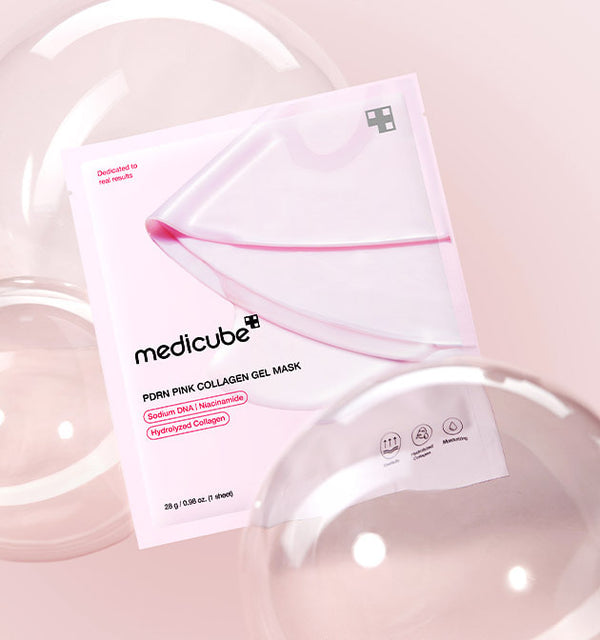 MEDICUBE PDRN Pink Collagen Gel Mask قناع جل PDRN بينك كولاجين لتعزيز مرونة البشرة وتقليل التجاعيد