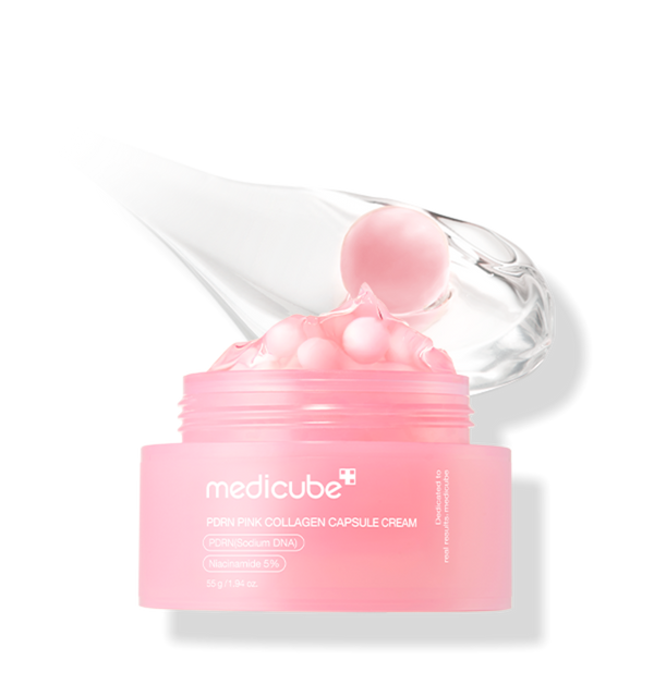MEDICUBE PDRN Pink Collagen Capsule Cream كريم كبسولات ميديكوب بينك كولاجين لتفتيح وترطيب البشرة