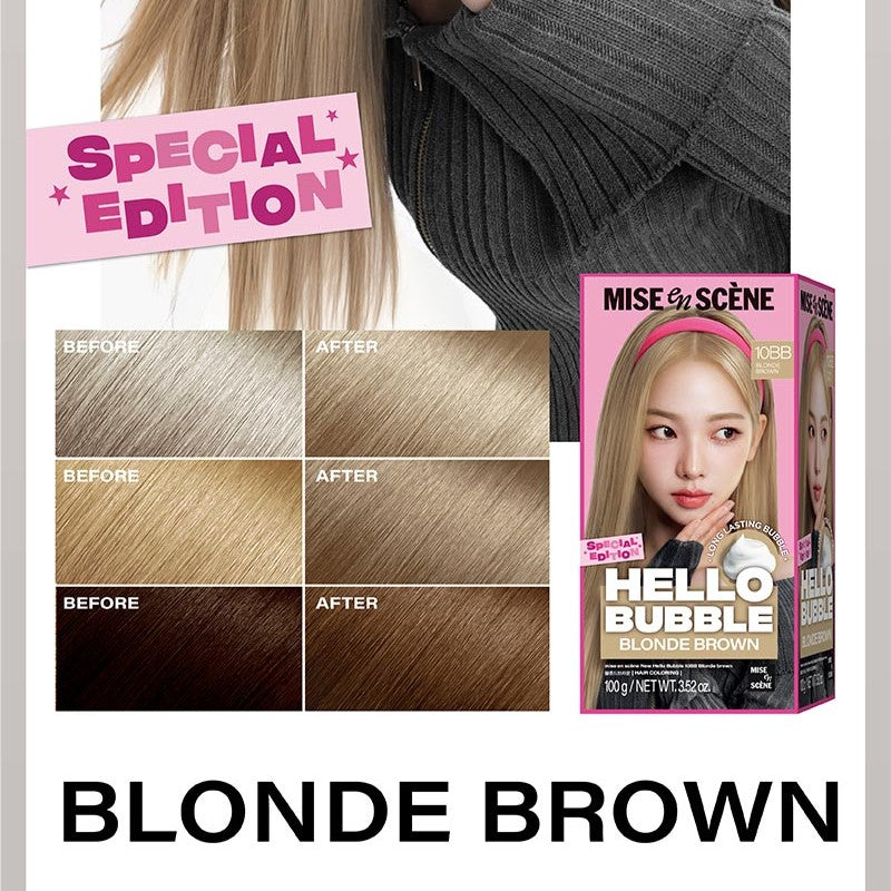 MISEENSCENE New Hello Bubble Hair Color ميسانسن نيو هيلو بابل صبغة الشعر لون طويل الأمد