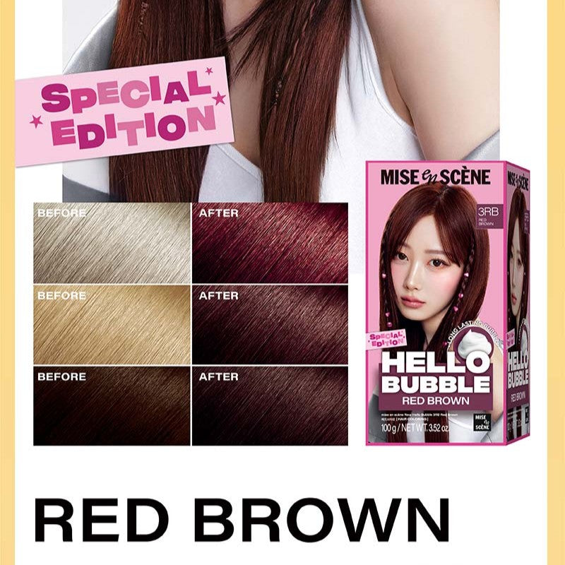 MISEENSCENE New Hello Bubble Hair Color ميسانسن نيو هيلو بابل صبغة الشعر لون طويل الأمد