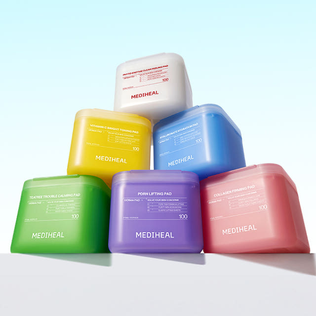 MEDIHEAL Derma Pad مديهيل ديرما باد وسادات التونر رقم 1 عالمياً للعناية بالمسام والترطيب وتهدئة البشرة