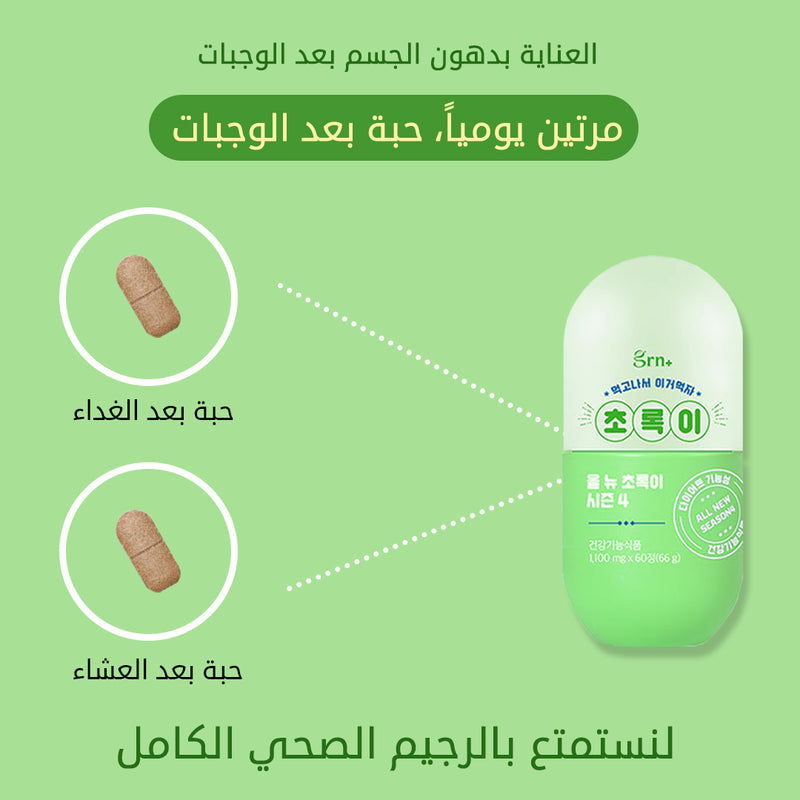 GRN Beauty Diet Pink and Green and Sky حبوب الريجيم وتخفيف الوزن (الحب ...