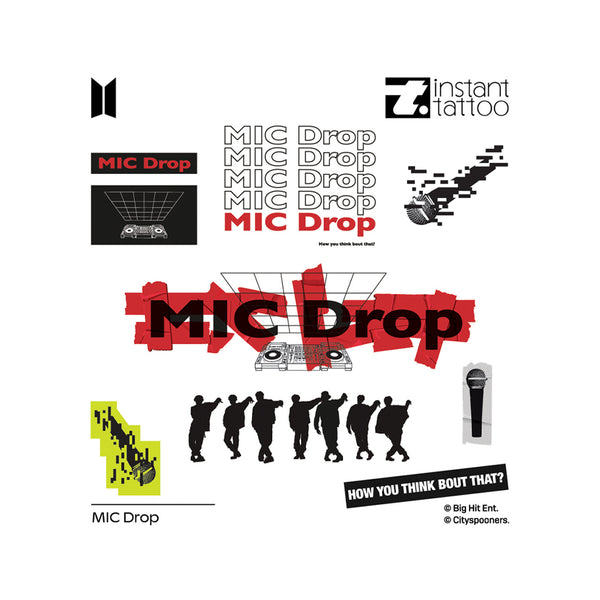 التاتو الفوري لأغنية BTS MIC Drop